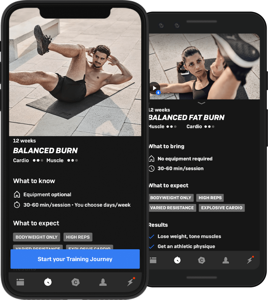 Intensive Workouts & Individual Training Plans | FREELETICS